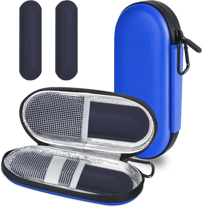 Insulin Cooler Travel Case with 2 Reusable Ice Packs for Insulin Pen Portable Medical Cooler Bag for Diabetes and Other Diabetic Supplies for the Daily Life and Trip