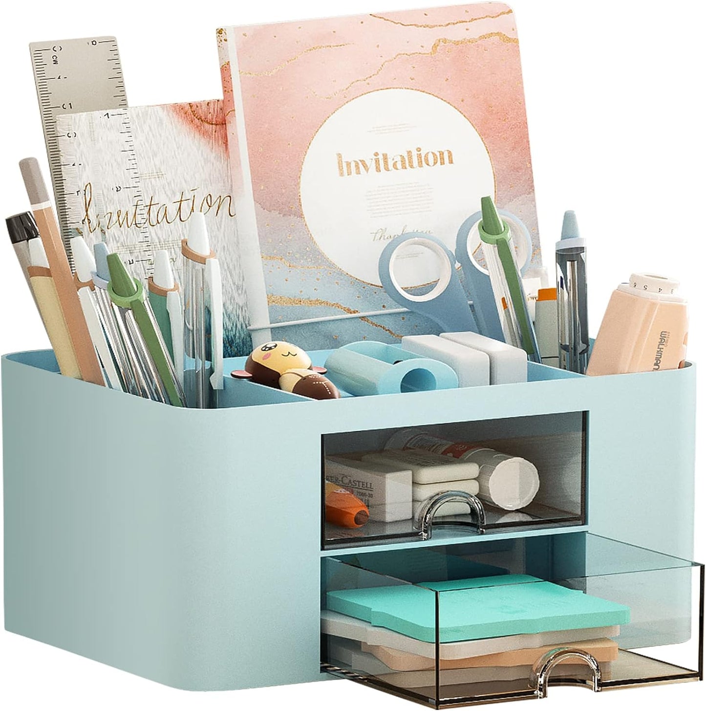 Compact Desk Organizer with Drawers