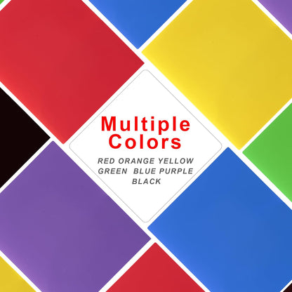 Multi-Colored Pocket Folders – 7 Pack Heavy Duty Plastic School & Office Folders