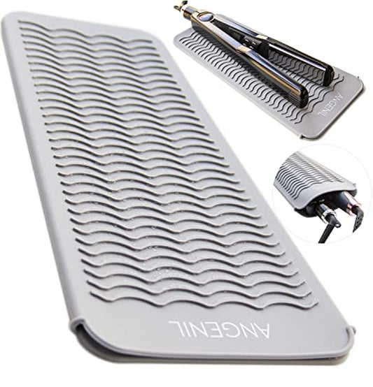2-in-1 Silicone Heat Resistant Mat & Pouch for Hair Styling Tools