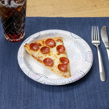 Disposable Paper Plates, 8.5", 100 Count