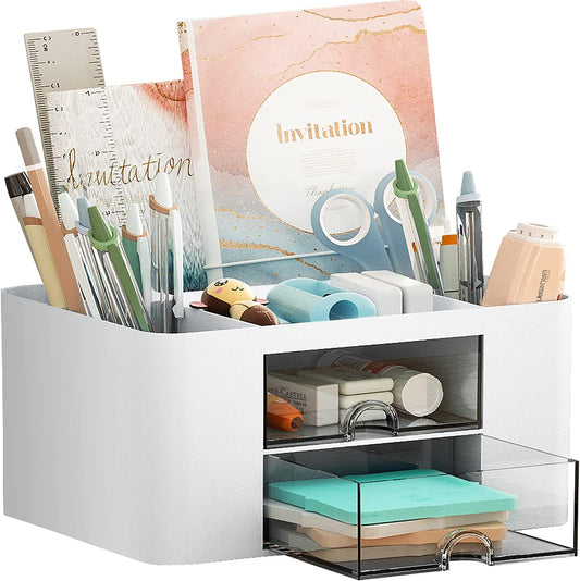 Compact Desk Organizer with Drawers
